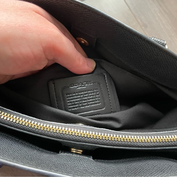 Black Coach Bag with Chain Crossbody - Picture 16 of 16